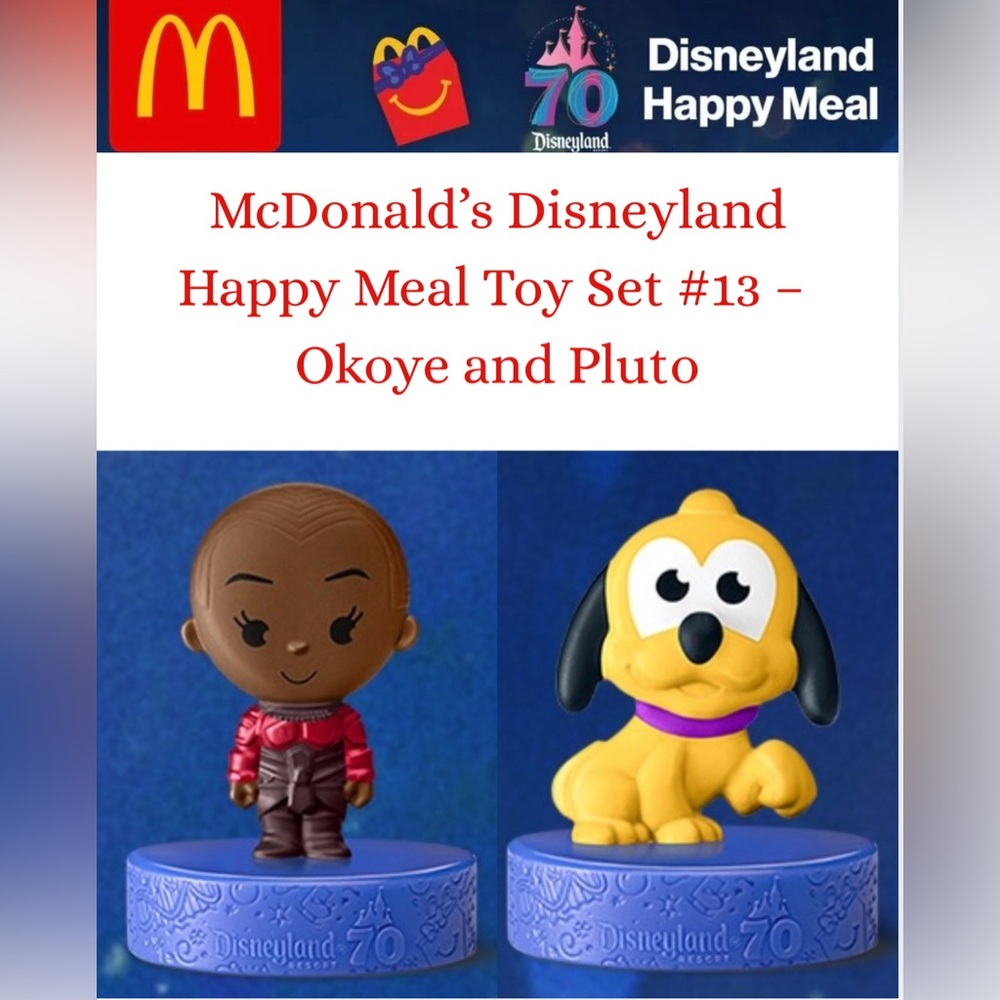 McDonald’s Disneyland 70th Anniversary Happy Meal Toy #13 – Okoye & Pluto